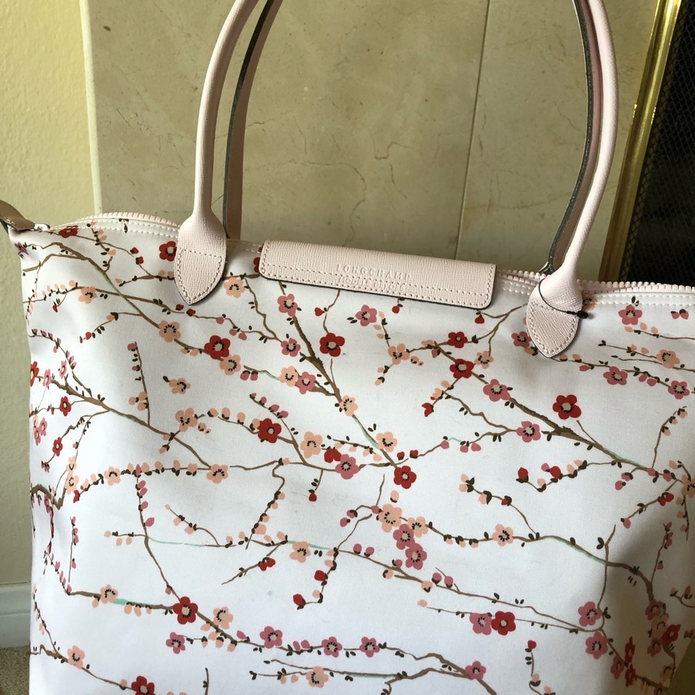 Longchamp Le Fliage Large Floral Tote
